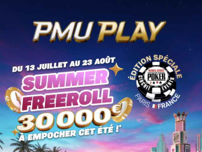 PMU PLAY Launches Its Summer Freerolls with €30,000 Up for Grabs. 