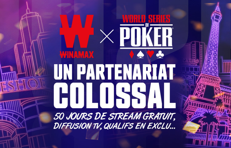 WINAMAX : Wina et les WSOP, le plus grand spectacle de poker au monde devient gratuit