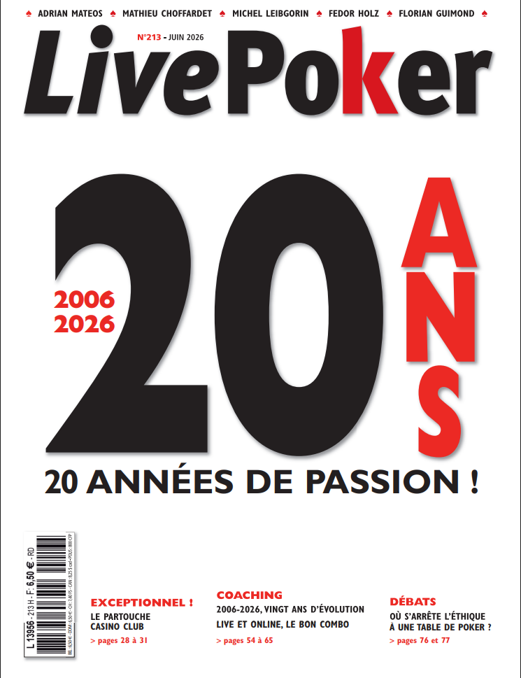 LivePoker fête ses 20 ans avec un mag exceptionnel !