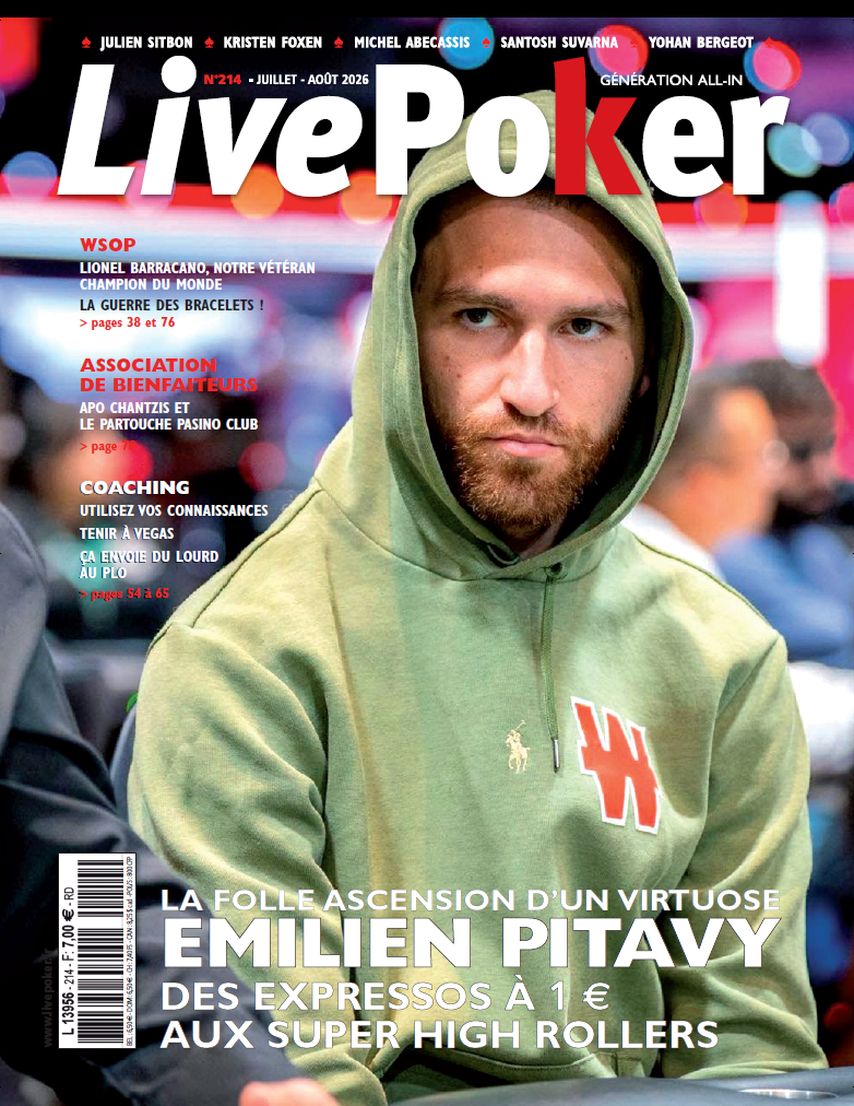 LivePoker Magazine : l'ascension éclair d'Emilien Pitavy 