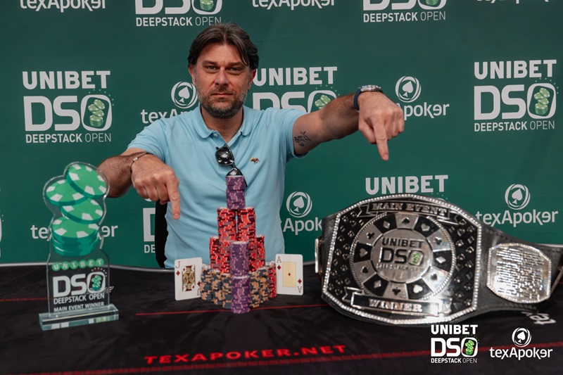 TEXAPOKER : Piero Sandri remporte le Main Event de l'UDSO Sanremo !