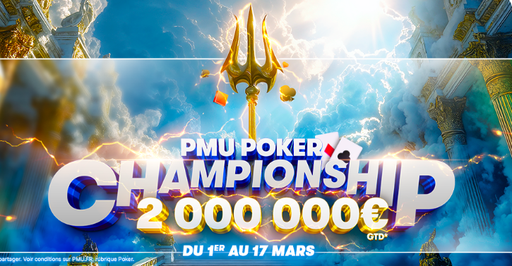 PMU POKER CHAMPIONSHIP : L'opérateur lance sa deuxième édition du festival online avec 2.000.000 € garantis ! 