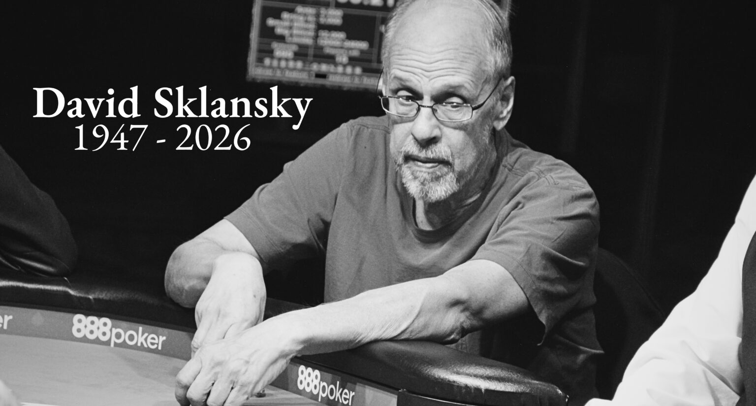 DAVID SKLANSKY : Le pionnier du poker est décédé à l'âge de 78 ans  