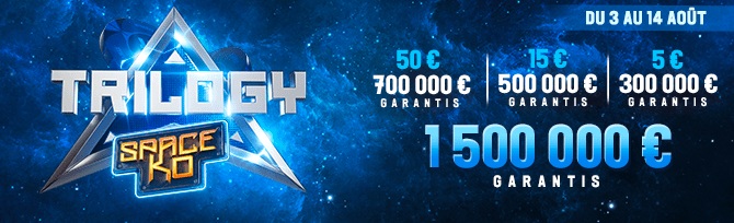 WINAMAX : TRILOGY 6-max SPACE KO, de 300 à 700 k garantis !